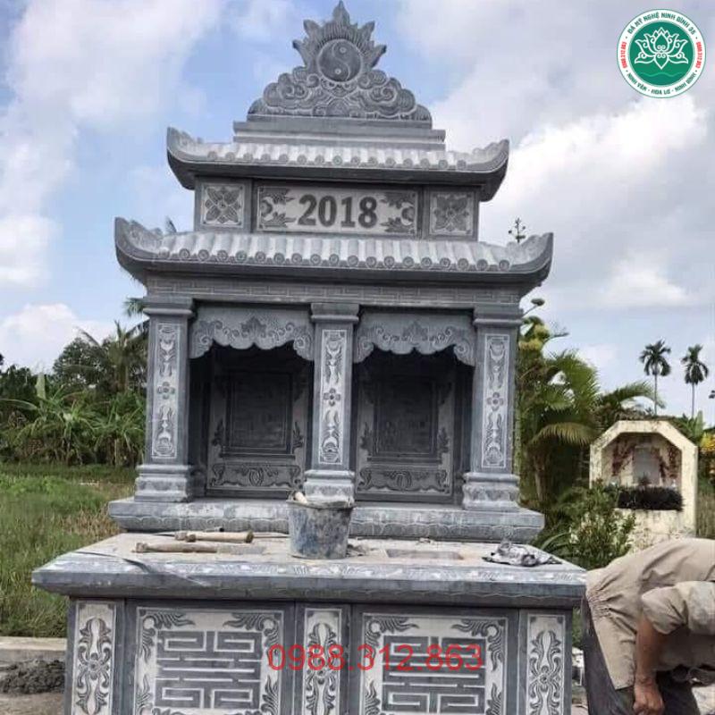 Mẫu Mộ đôi đá MDD 11
