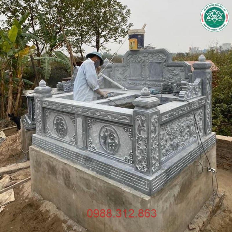 Mẫu Mộ đôi đá MDD 12