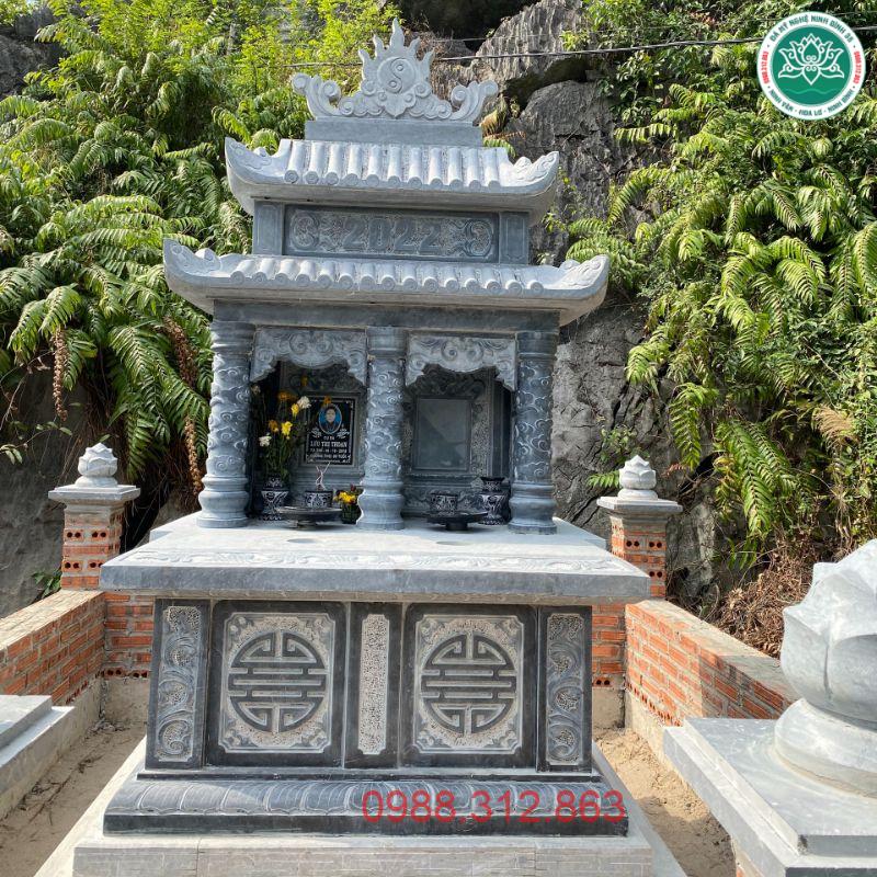 Mẫu Mộ đôi đá MDD 02