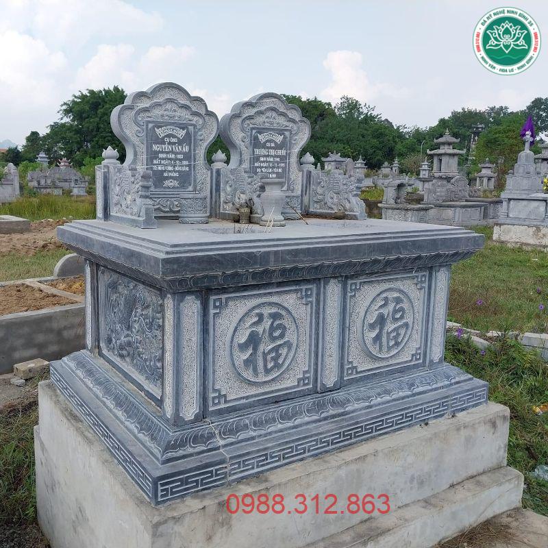 Mẫu Mộ đôi đá MDD 03