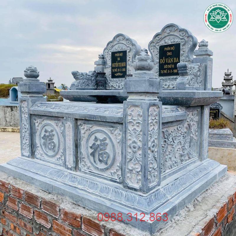 Mẫu Mộ đôi đá MDD 04