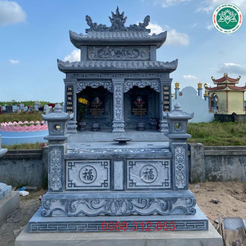 Mẫu Mộ đôi đá MDD 05
