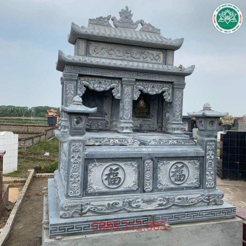 Mẫu Mộ đôi đá MDD 07