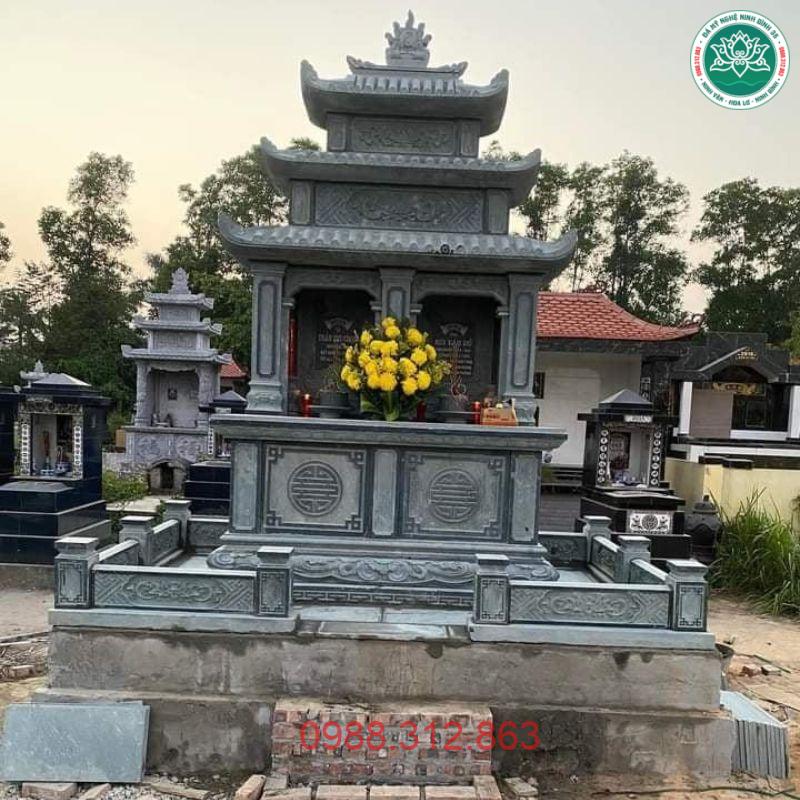 Mẫu Mộ đôi đá MDD 08