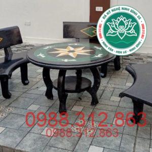 bàn ghế đá